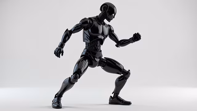Black Robot Illustration