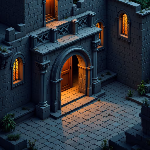 Castle Entrance Illustration