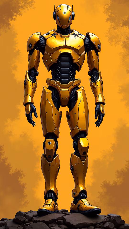 Golden Warrior Illustration