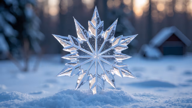 Icy Crystal Snowflake