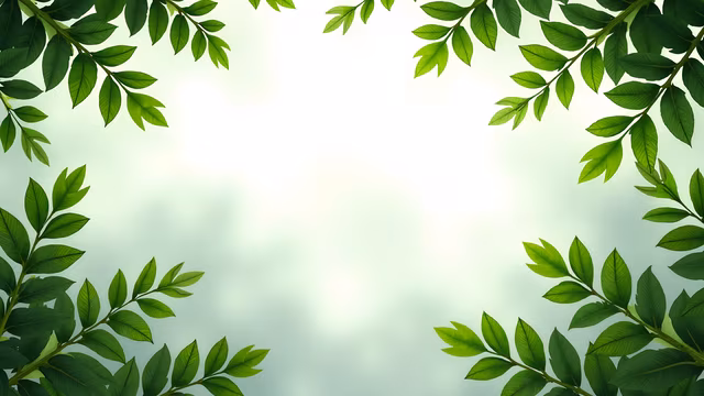 Leafy Frame Illustration