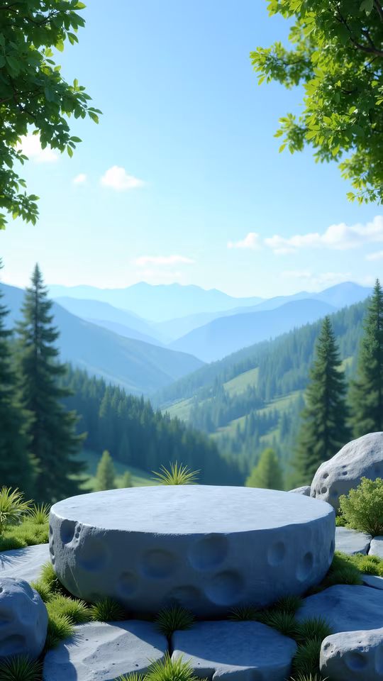 Mountain Serenity Illustration