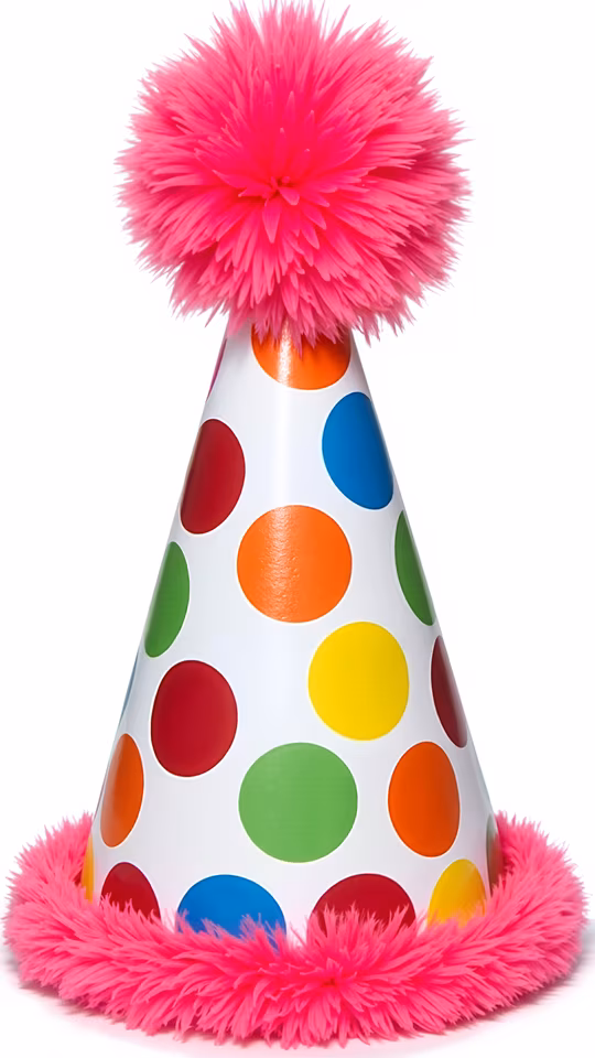 Polka Dot Party Hat