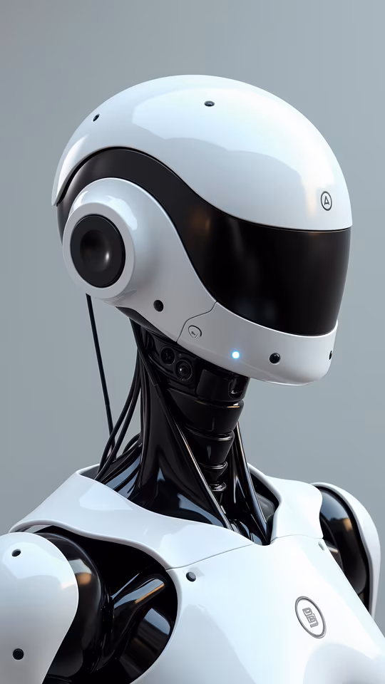 Robotic Helmet Illustration