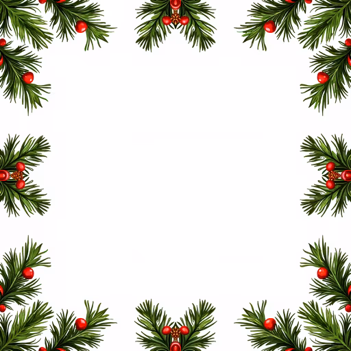 Christmas Border Illustration