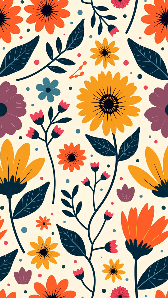 Colorful Floral Illustration