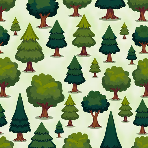 Forest Pattern Illustration