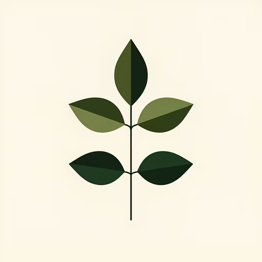Geometric Plant Illustration