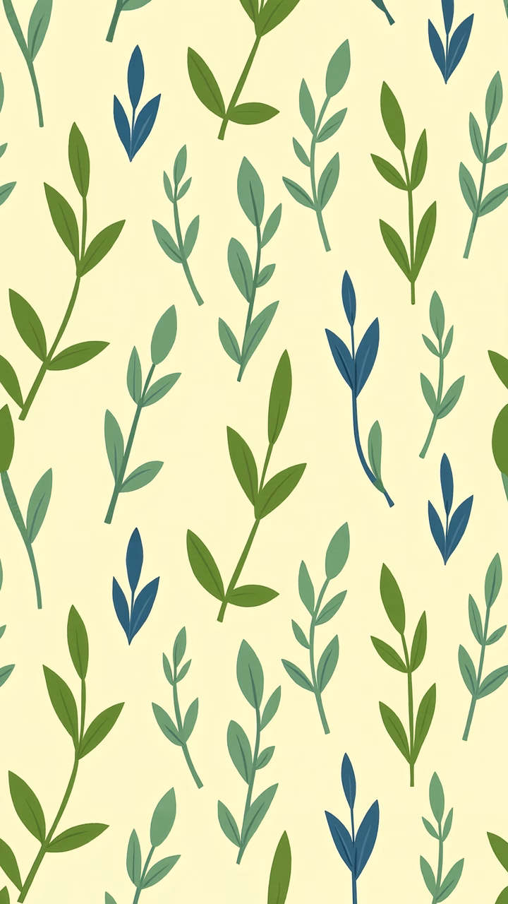 Minimalist leaf pattern on a beige background, perfect for nature-inspired designs.