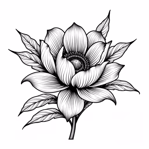 Lotus Flower Illustration
