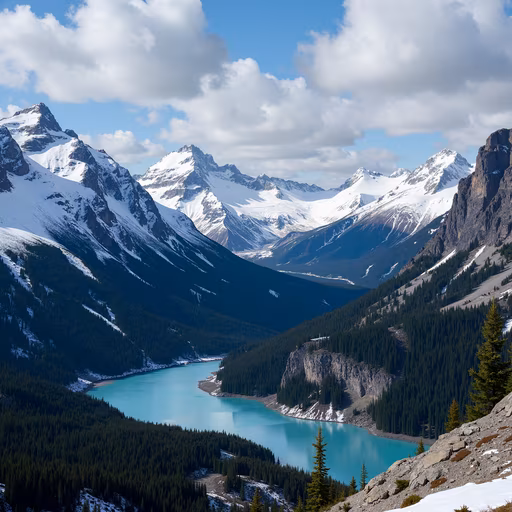 Mountain Lake Landscape