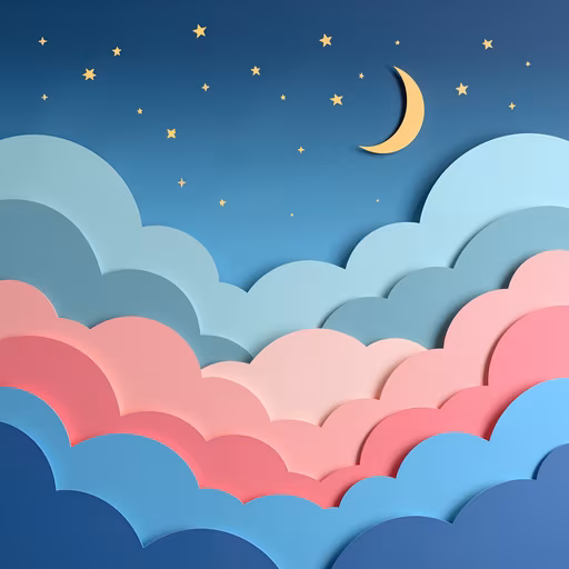 Paper Cutout Night Sky