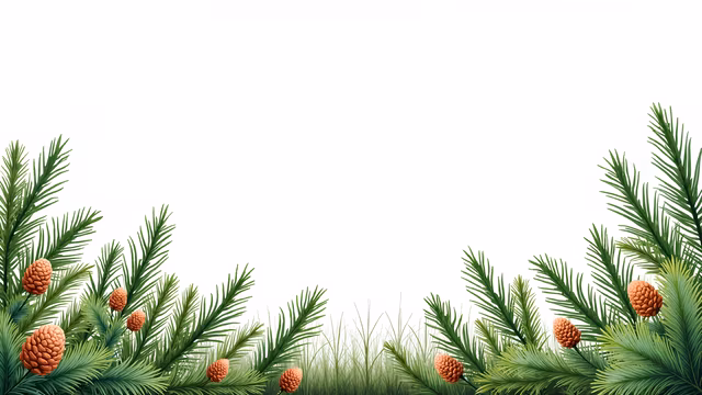 Pine Branches with Cones