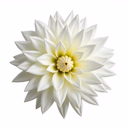 White Dahlia Illustration