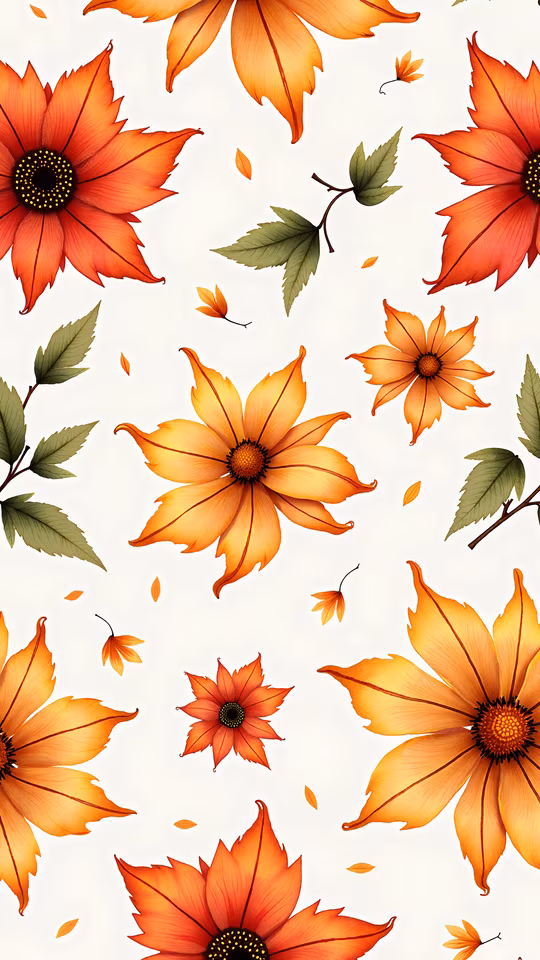Autumn Floral Illustration