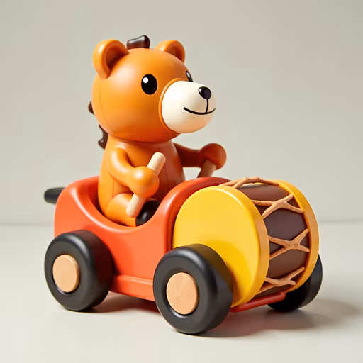 Bear Driving Car