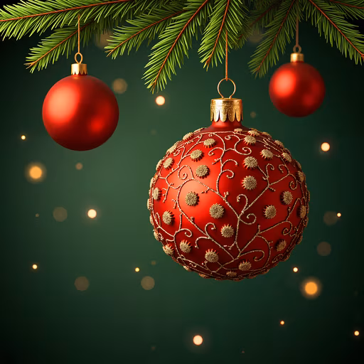Christmas Baubles Illustration