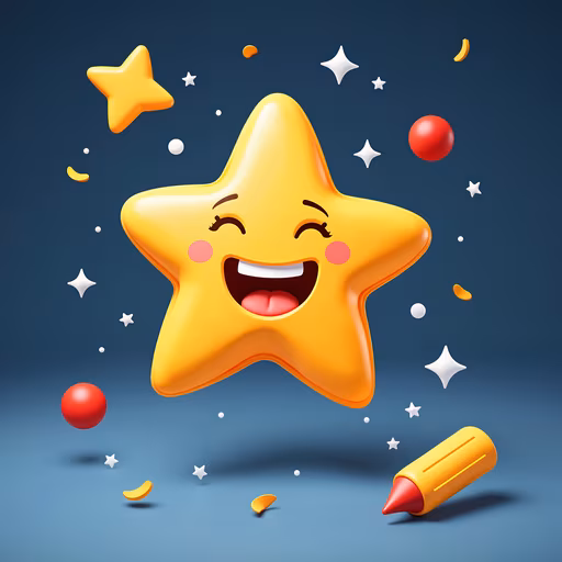 Happy Star Illustration