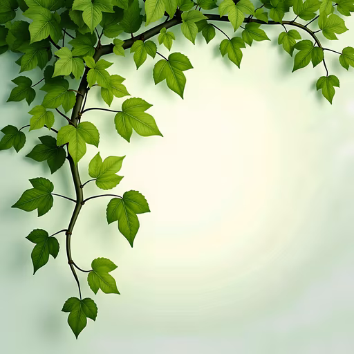 Lush Green Leaves Illustration