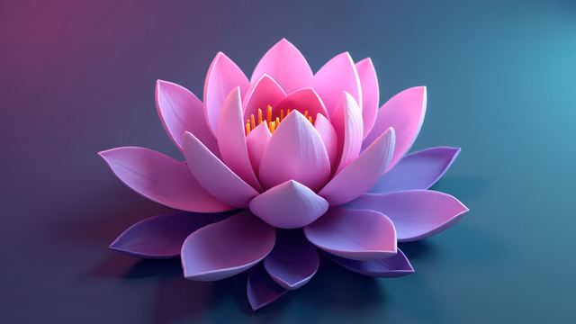 Pink Lotus Illustration