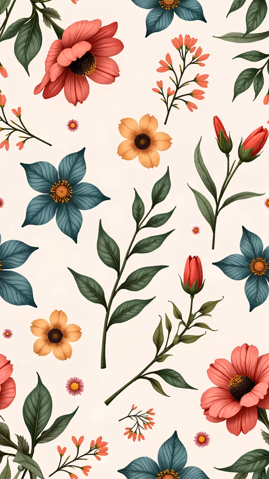Vintage Floral Illustration
