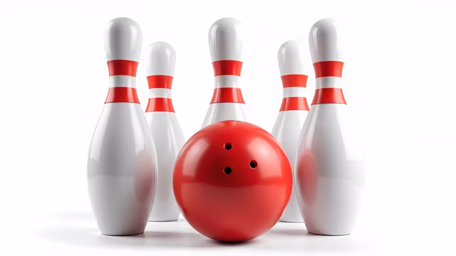 Bowling Pins and Ball
