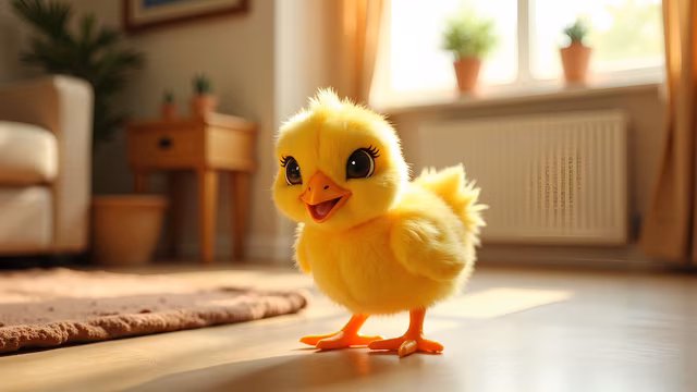 Cheerful Yellow Chick