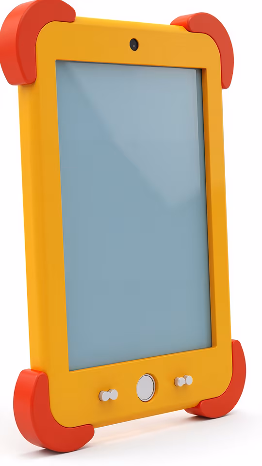 Child-Friendly Tablet Illustration