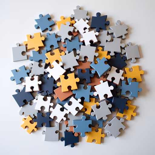 Colorful Puzzle Pieces