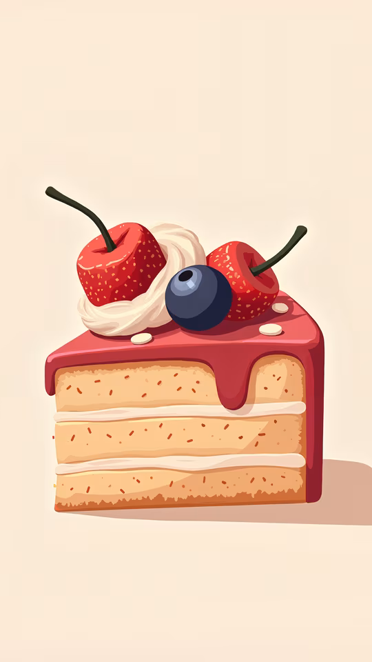 Delicious Cake Illustration