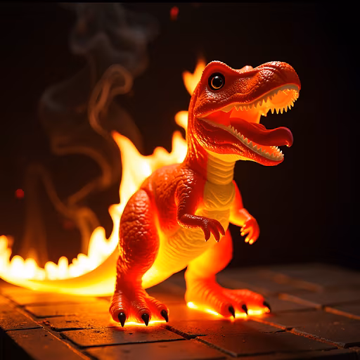 Fiery Dinosaur
