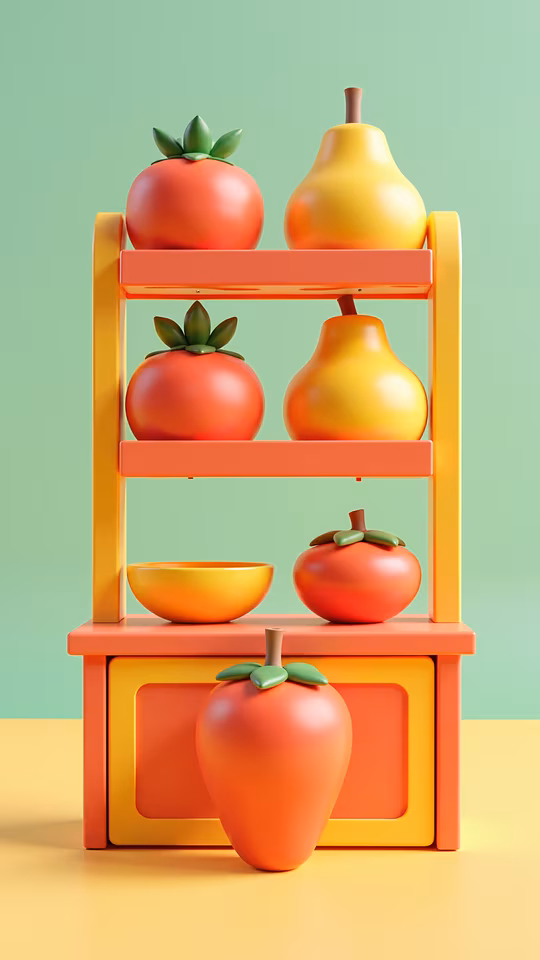 Fruit Display - Illustration