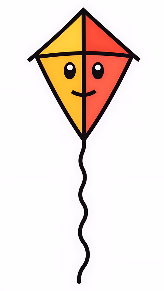 Happy Kite Illustration