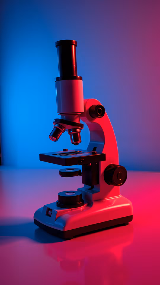 Microscope in Neon Colors