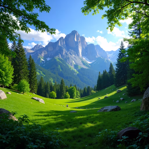 Mountain Valley Landscape