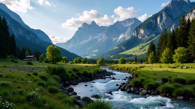 Mountain Valley Landscape