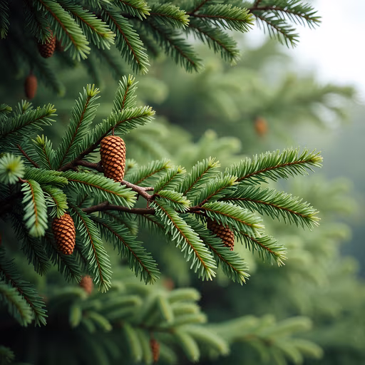 Pine Branches with Cones
