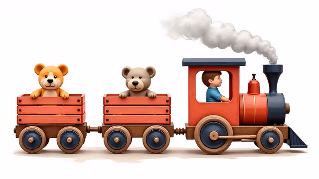 Train Adventure Illustration