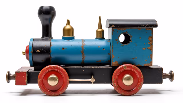 Vintage Wooden Toy Train