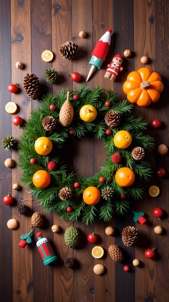 Christmas Wreath Illustration