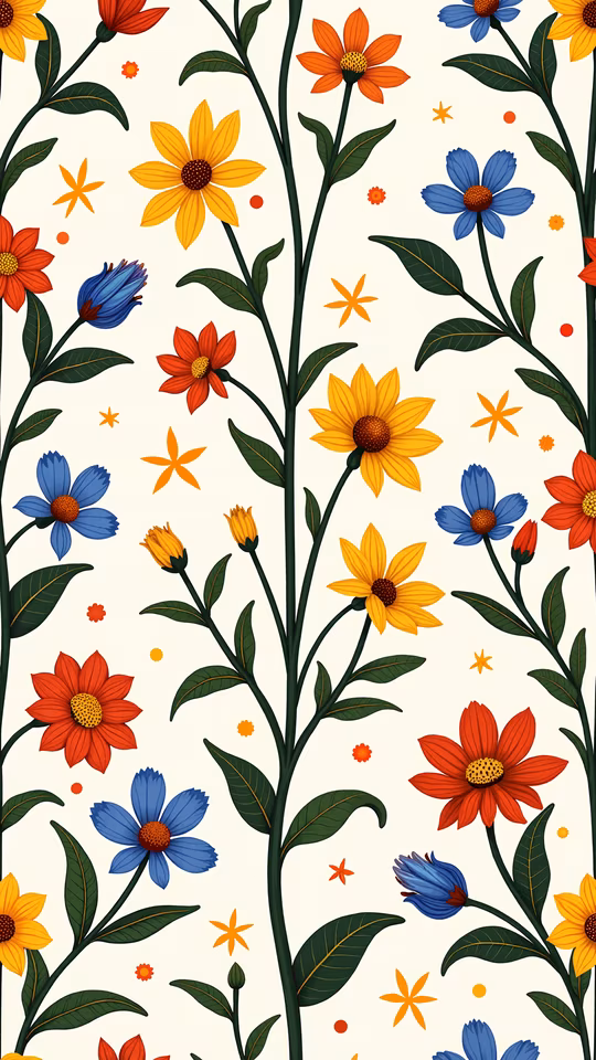 Colorful Floral Illustration