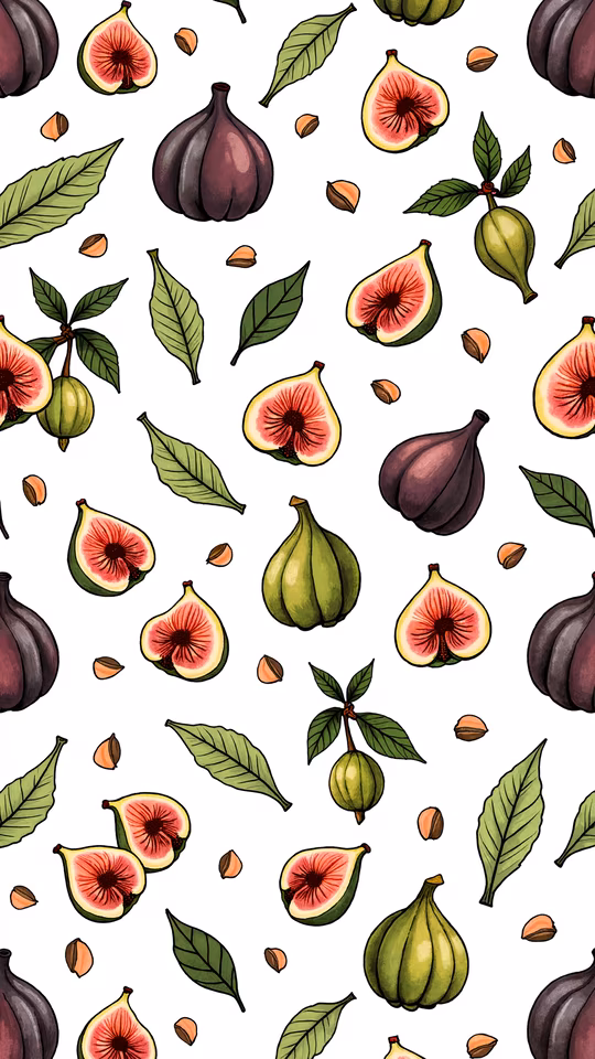 Figs and Leaves Illustration