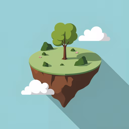 Floating Island Illustration