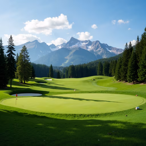 Golf Course with Mountain View