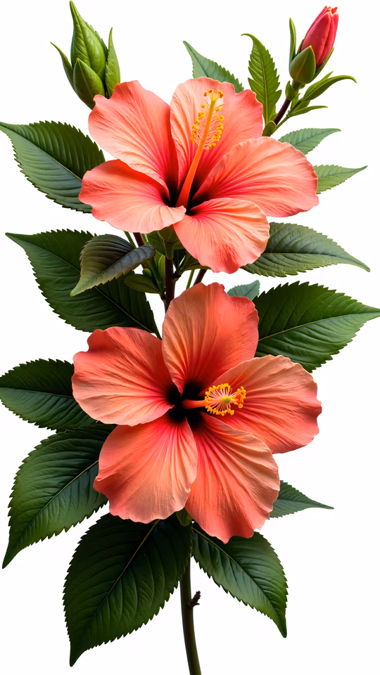 Hibiscus Flowers Illustration