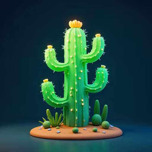 Illuminated Cactus
