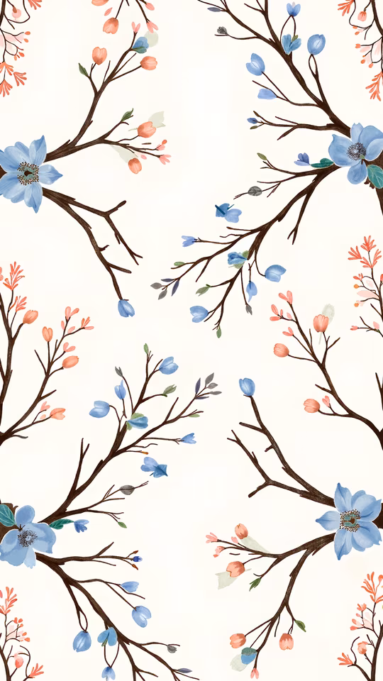 Spring Blossoms Illustration