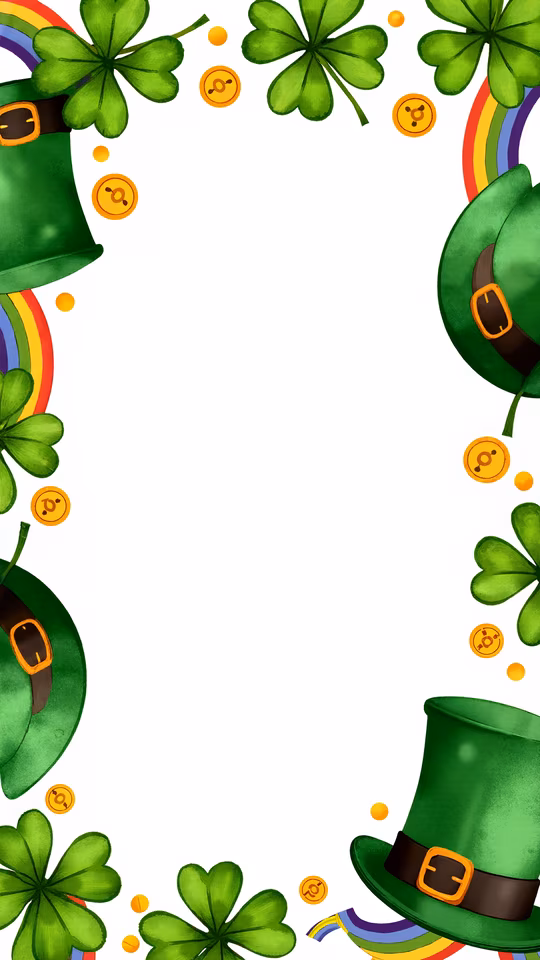 St. Patrick's Day Border Illustration