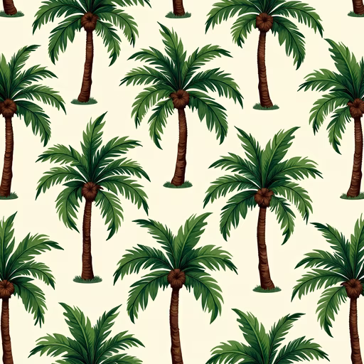 Tropical Palm Trees Illustration