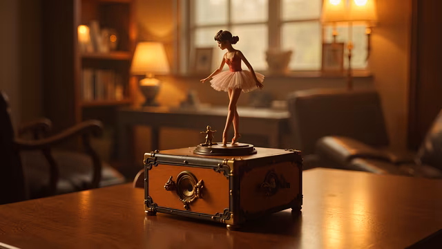 Vintage Ballerina Music Box